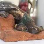 A photo of the sculpture "Male Bather 1" by Keith Turnbull