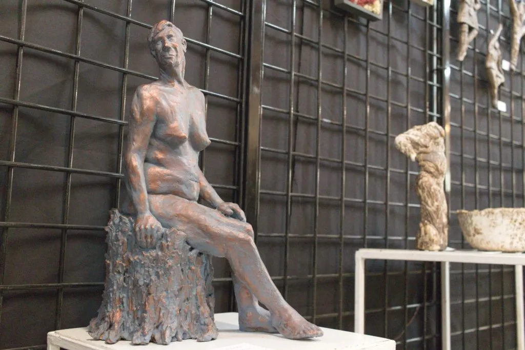 A photo of the sculpture "Wood Nymph" by Carroll Charest