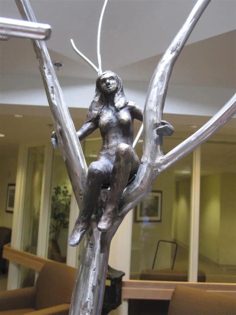 A photo of the sculpture "In the Birches" by Tania Garner-Tomas